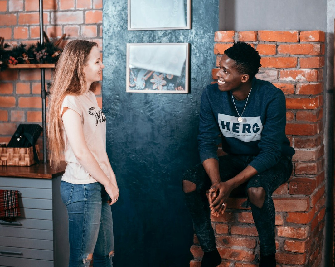 couple having deep conversation