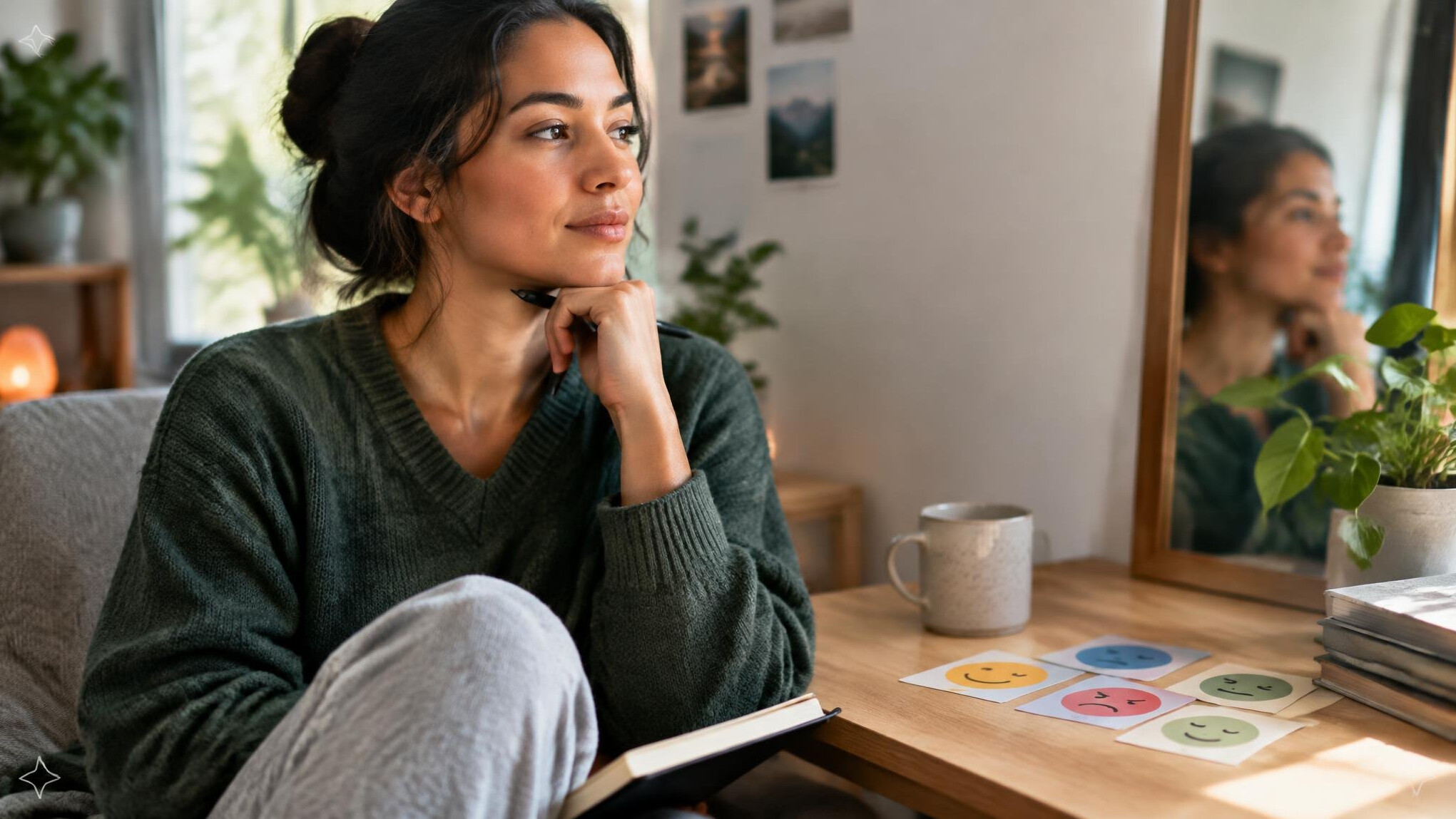 person practicing mindfulness