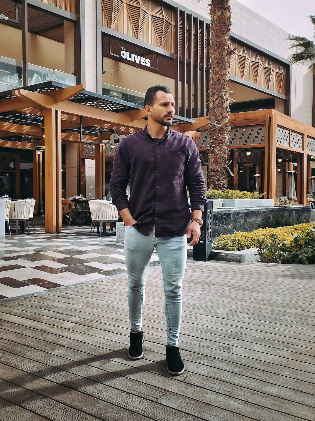 man presenting ideas
